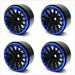 Treal Hobby (X002P1C781) 1.9" Alloy Beadlock Wheels Black with Blue Ring (4 Pack)