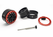 Treal Hobby (X002P1EOW1) 1.9" Alloy Beadlock Wheels Black with Red Ring (4 Pack)