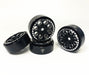 Treal Hobby (X002P92JZ9) Black Aluminum 1.0"  Beadlock Wheels for SCX24 and 1/24 Crawlers 4 Pack