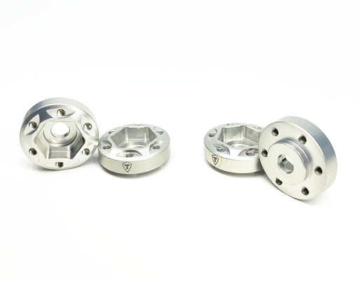 Treal Hobby (X002Q4JK2D) Silver Aluminum 12mm 6-Bolt Hex Hub with 6mm Offset 4 Pack