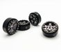 Treal Hobby (X002R9NVHH) Black & Gray B Type 1.0" (22.4g Brass) Wheels for SCX24