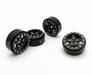 Treal Hobby (X002R9POQ3) Black 1.0" Beadlock Wheels with Black Rings (22g Brass) for SCX24