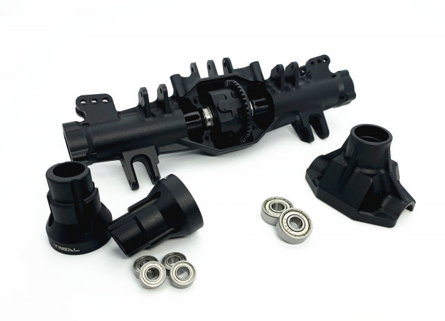 Treal Hobby X002RHNW4B Black Aluminum Rear Axle Housing for LMT