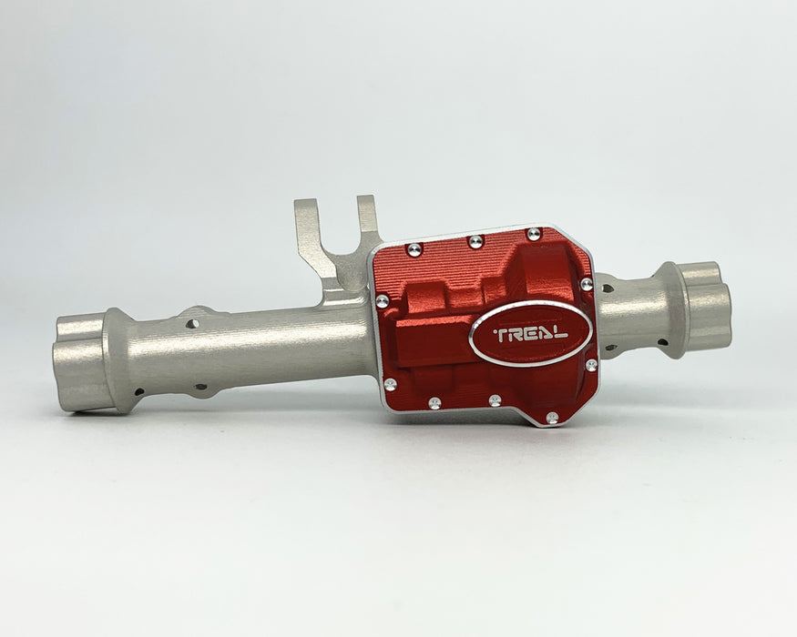 Treal Hobby X002RKZLLF Silver Aluminum Front Axle Housing for TRX-4 and TRX-6 (V2)