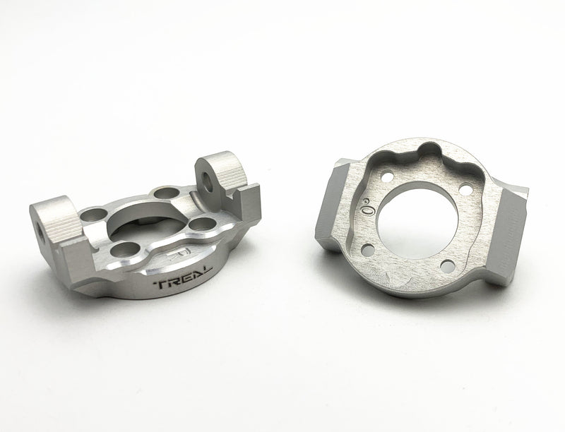 Treal Hobby (X002RMP77V) Silver Aluminum Front 0 Degree C Hub Spindles for LMT