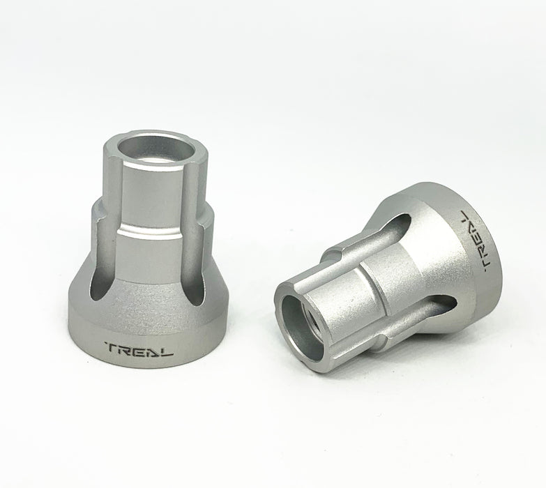 Treal Hobby (X002RMPRAN) Silver Aluminum Rear 0 Degree Axle Mount Set for LMT