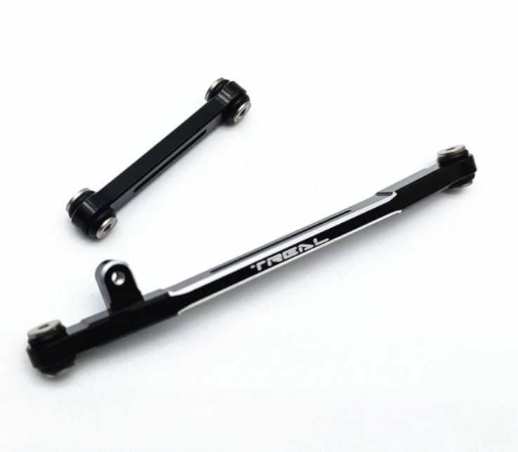 Treal Hobby (X002RQGUI7) Black Aluminum Steering Link Set V2 for SCX24