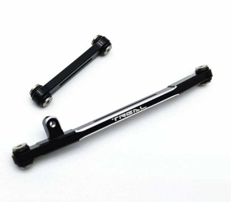 Treal Hobby (X002RQGUI7) Black Aluminum Steering Link Set V2 for SCX24