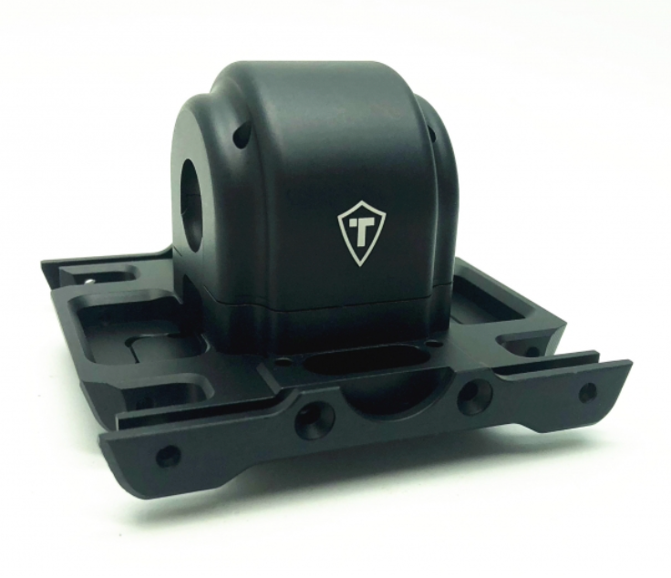 Treal Hobby X002V2X5B7 Black Aluminum Center Differential Housing with Covers for LMT