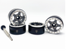 Treal Hobby (X002VQXA3B) 1.9" Silver and Gray Beadlock Wheels Type E 5 Spoke Set of 4