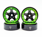 Treal Hobby (X002XYQZTR) Black & Green B Type 1.0" (11.6g Aluminum) Wheels for SCX24