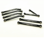 Treal Hobby (X002Y9B2RV) Black Aluminum High Clearance Link Set for SCX24 C10/Jeep