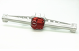 Treal Hobby X002ZI6K2N Silver Rear Axle Housing with Red Diff Cover SCX10ii