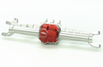 Treal Hobby (X002ZI7DD3) Silver Aluminum Front AR44 Axle Housing for SCX10ii