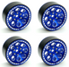 Treal Hobby (X0030D3YZX) 1.9" Blue Beadlock Wheels Type F 8 Hole Set of 4