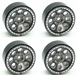 Treal Hobby (X0030DL8WJ) 1.9" Gray Beadlock Wheels Type F 8 Hole Set of 4
