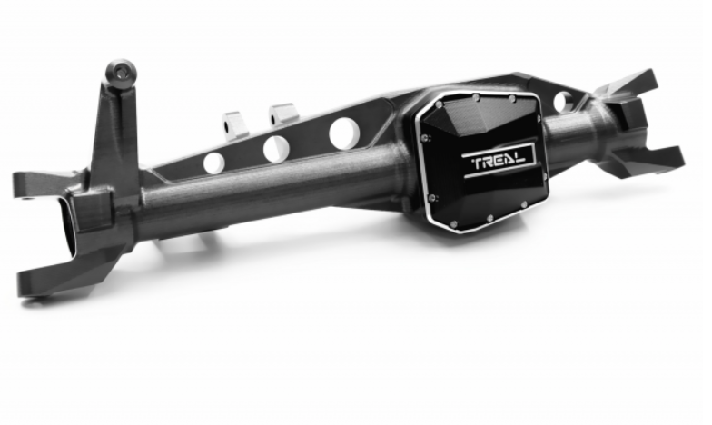 Treal Hobby (X0032AMRCP) Titanium Colored Aluminum Front Axle Housing for SCX6