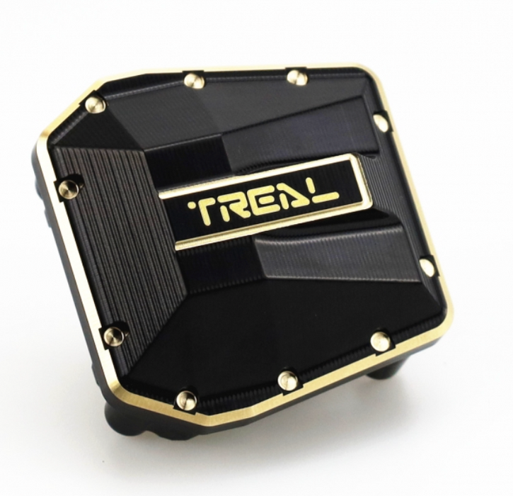 Treal Hobby (X0032AUP8N) Black Brass Front or Rear Diff Cover for SCX6
