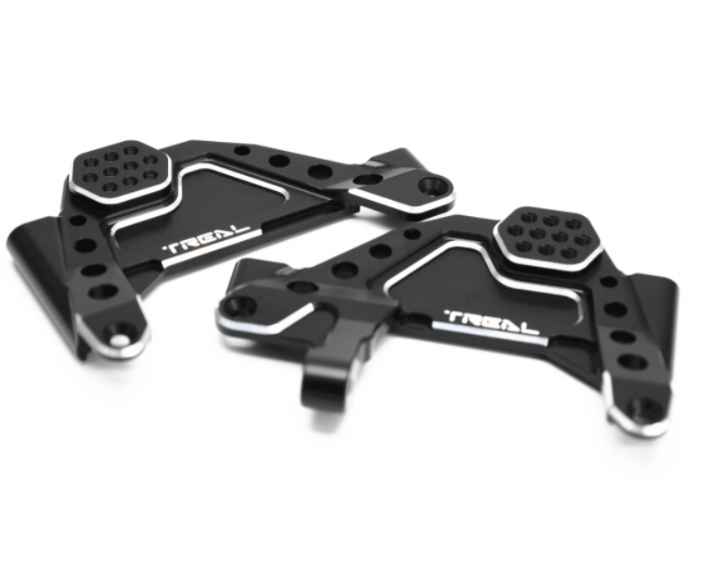 Treal Hobby (X0032AUSHB) Black Aluminum Front Shock Towers with Panhard for SCX6