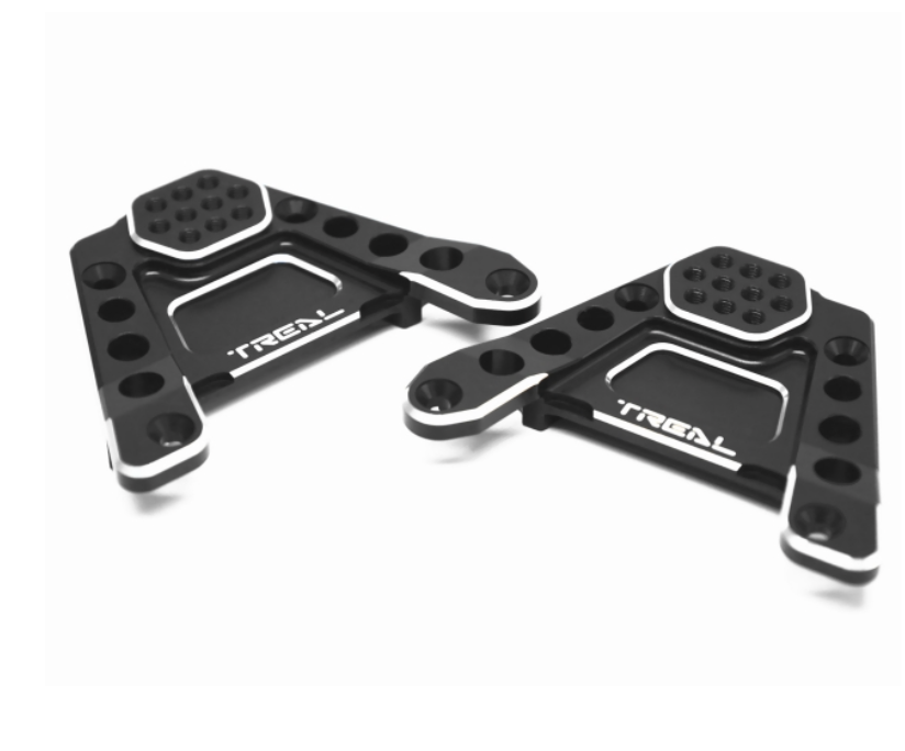 Treal Hobby (X0032MTQGN) Black Aluminum Rear Shock Towers for SCX6