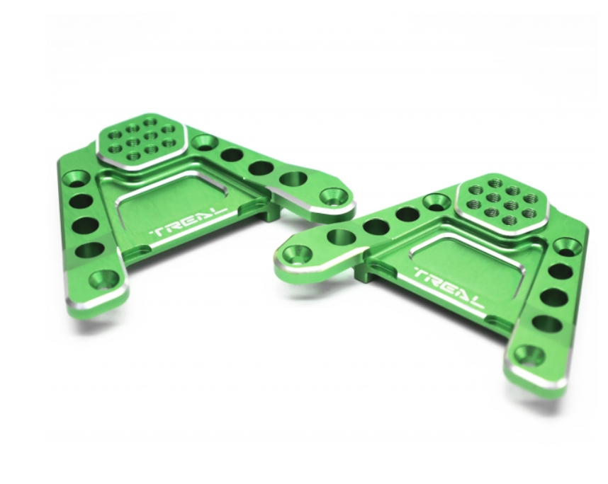 Treal Hobby (X0032N00E9) Green Aluminum Rear Shock Towers for SCX6