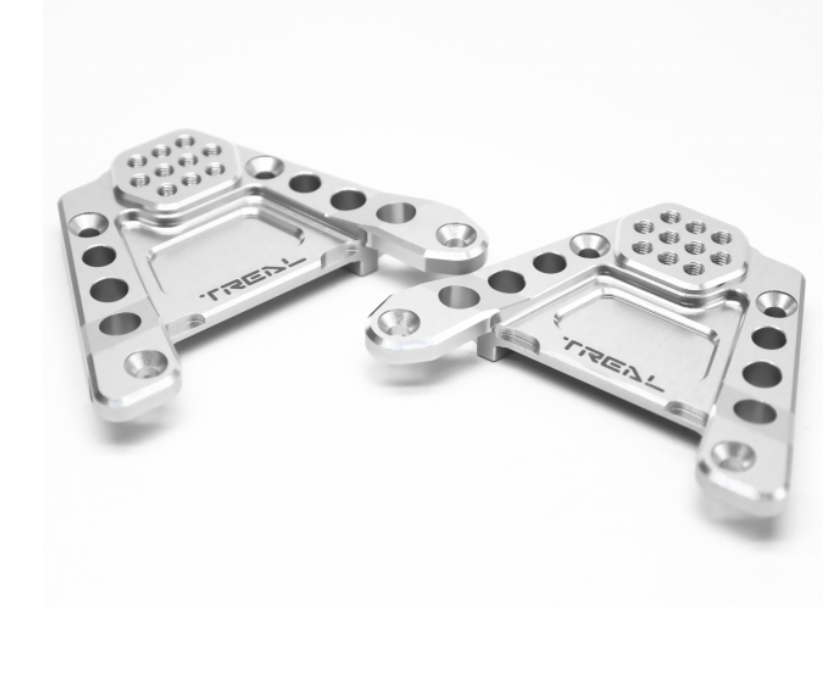 Treal Hobby (X0032N00EJ) Silver Aluminum Rear Shock Towers for SCX6