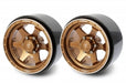 Treal Hobby (X0033AMKF3) Bronze 2.9" CNC Machined Beadlock Wheels for SCX6 (1 Pair)
