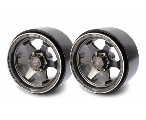 Treal Hobby (X0033AMNH3) Titanium 2.9" CNC Machined Beadlock Wheels for SCX6 (1 Pair)