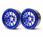 Treal Hobby (X0033DK101) Blue Aluminum 1.9" Beadlock Wheels Type A (1 Pair)