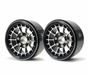 Treal Hobby (X0033DLR31) Black Aluminum 1.9" Beadlock Wheels Type A (1 Pair)