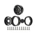 Treal Hobby (X003GZ9MUL) 1.0" Black Aluminum Beadlock Wheels Type E Set of 4