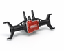 Treal Hobby (X003KUXNST) Black Aluminum Front Axle Housing with Red Diff Cover for TRX-4m