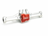 Treal Hobby (X003KV3NPB) Silver/Clear Aluminum Rear Axle Housing with Red Diff Cover for TRX-4m