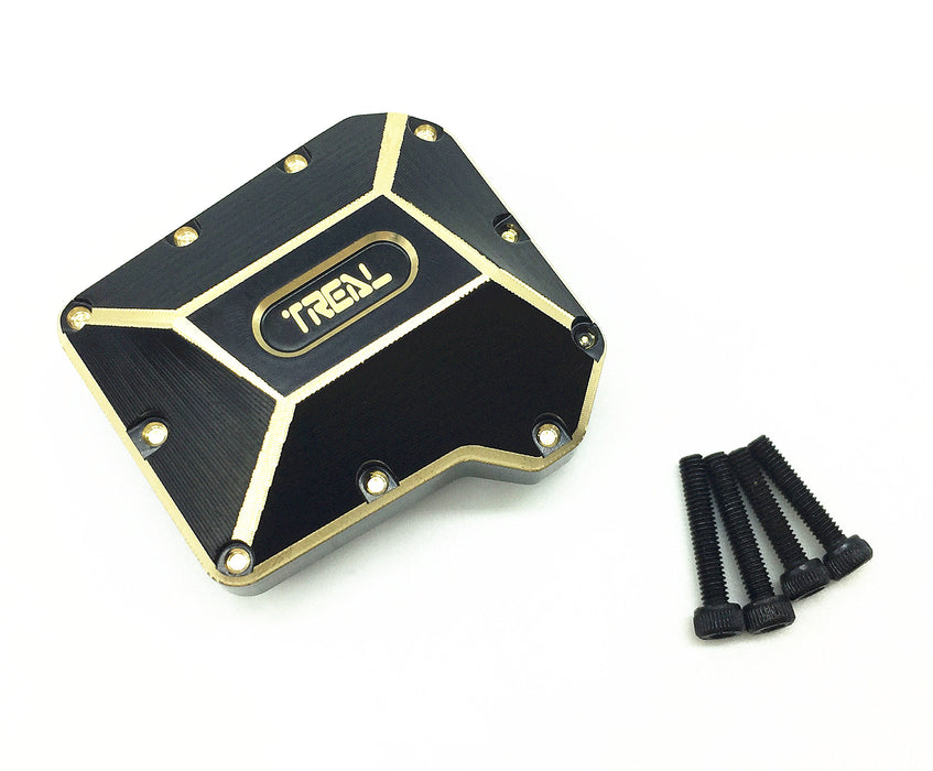 Treal Hobby Black Brass Differential Cover for TRX-4 and TRX-6 (Replaces TRA8280)