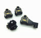 Treal Hobby Black Brass Front and Rear Lower Shock Mounts for TRX-4