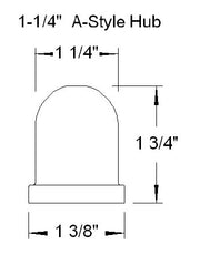 Tru Turn 1250-A 1-1/4" A-Style Prop Hub - NOS