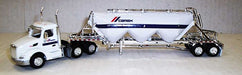Trucks n Stuff SPEC006 Cemex 579 Peterbilt with Chrome Pneumatic Bulk Trailer