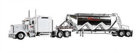 Trucks n Stuff SPEC032 Red Zone Kenworth W900L Sleeper Cab with Chrome Pneumatic Bulk Trailer