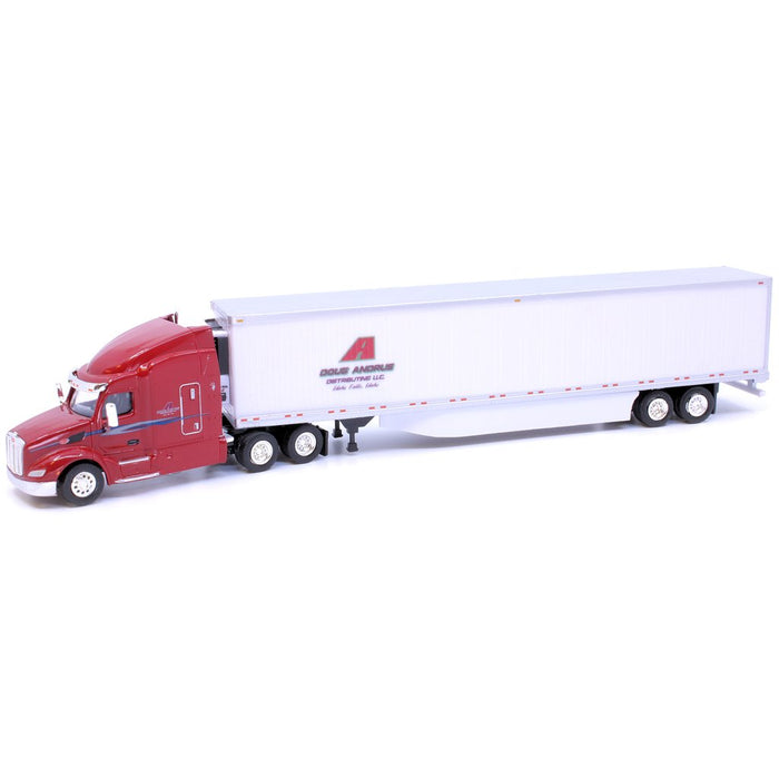 Trucks n Stuff TNS024 HO Scale Peterbuilt 579 Tractor with Doug Andrus Trucking 53' Trailer