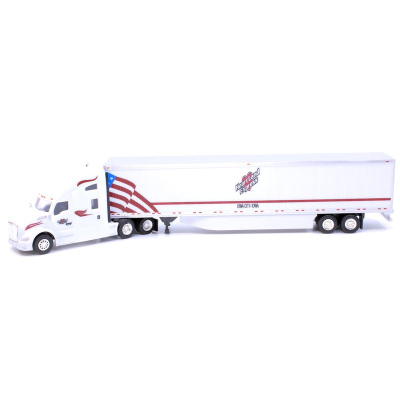Trucks n Stuff TNS034 HO Scale Kenworth T680 Tractor with Heartland Express 53' Trailer
