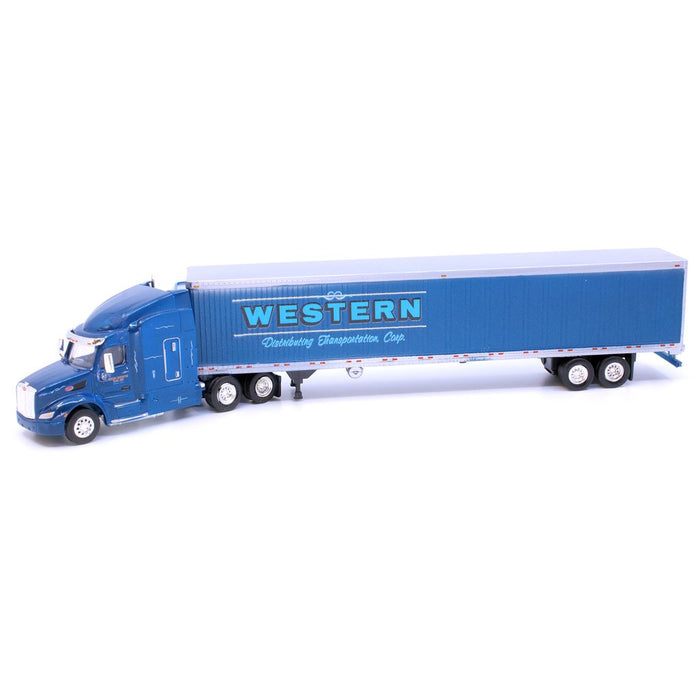 Trucks n Stuff TNS111 HO Scale Peterbuilt 579 Tractor with Western Distributing 53' Reefer Trailer
