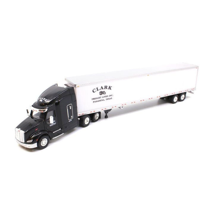 Trucks n Stuff TNS115 HO Scale Peterbuilt 579 Tractor with Clark Freight Lines 53' Reefer