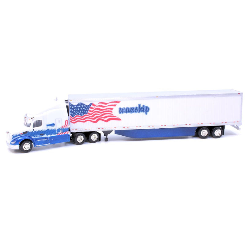 Trucks n Stuff TNS150 HO Scale Peterbuilt 579 Tractor with Wanship 53' Reefer Trailer