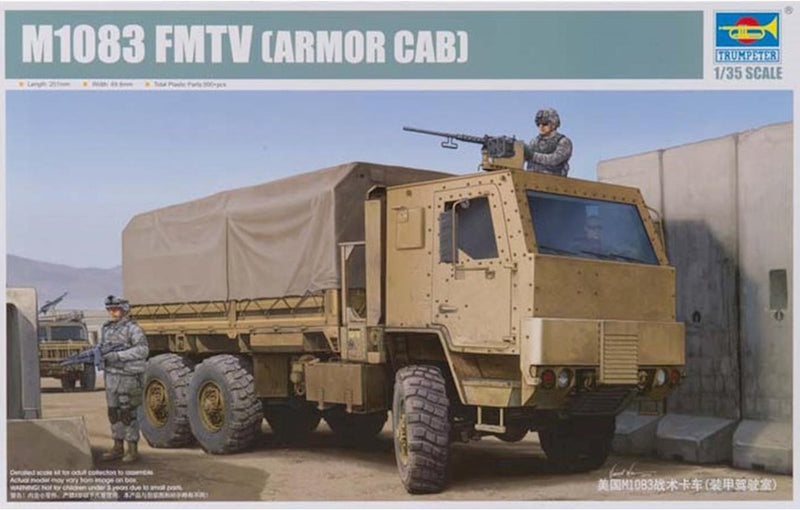 Trumpeter Scale Models 1008 1/35 M1083 FMTV Cargo Truck with Armored Cab