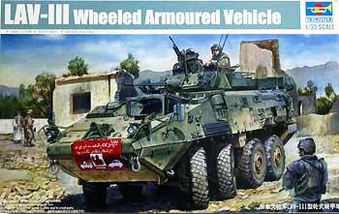 Trumpeter Scale Models 1519 1/35 LAV-III 8x8 Kodiak Wheeled Armoured Vehicle