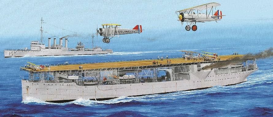 Trumpeter Scale Models 5631 1/350 USS Langley CV1 Aircraft Carrier Plastic Model Kit