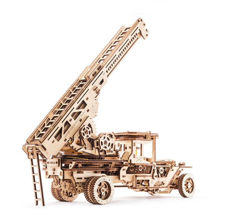 UGears UTG0015 UGM-11 Truck Tanker, Fire Ladder, and Chassis Additions (Truck Not Included)