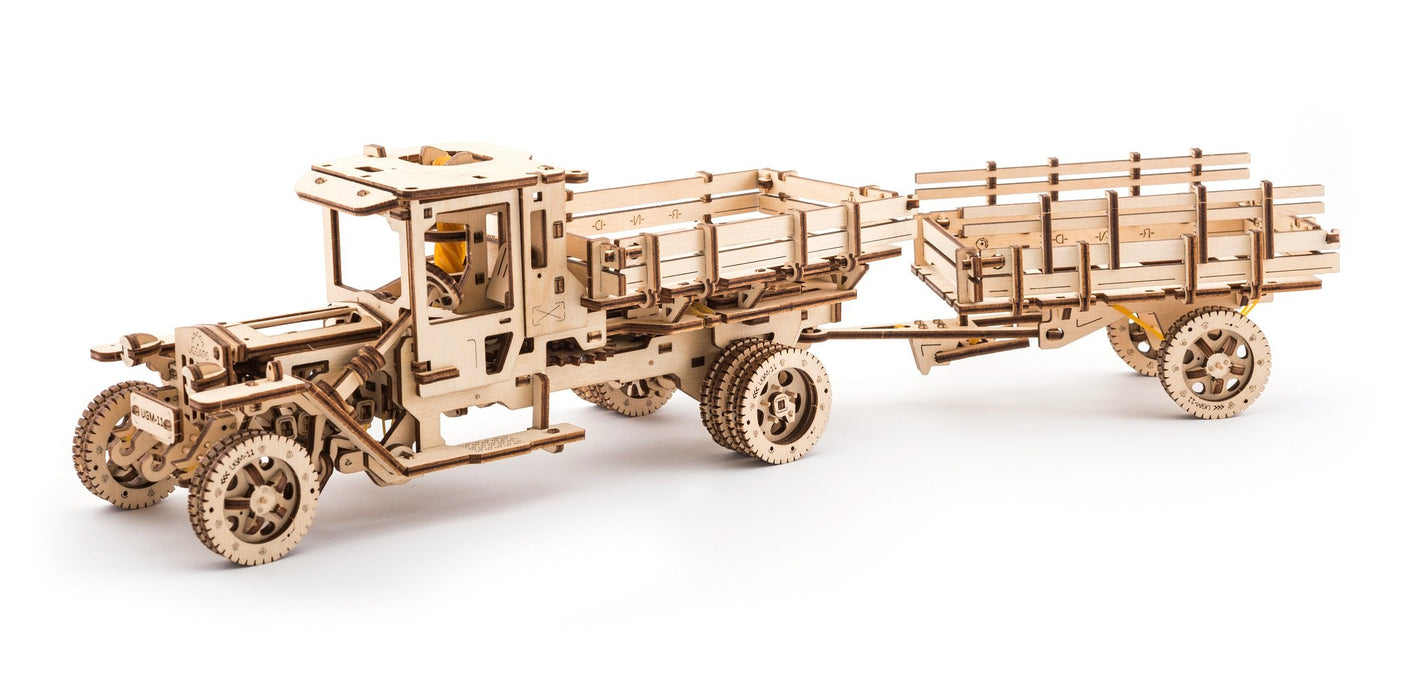 UGears UTG0015 UGM-11 Truck Tanker, Fire Ladder, and Chassis Additions (Truck Not Included)
