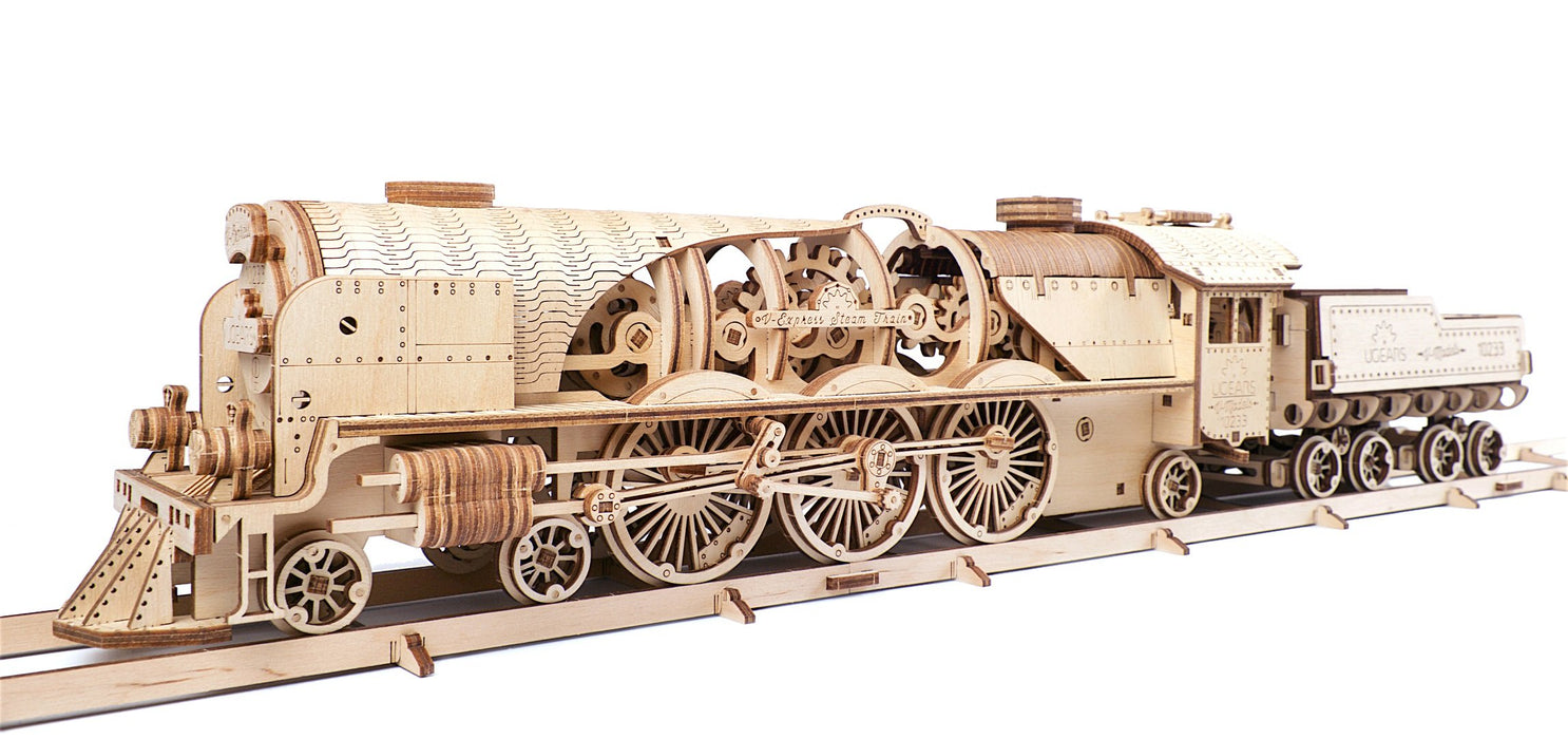 UGears UTG0045 V-Express Steam Train with Tender