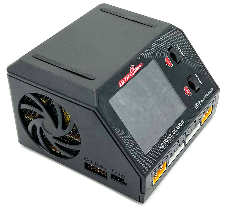 Ultra Power UP7 200W/400W Dual Port Multi Chemistry AC/DC RC Charger